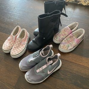 Girls sneakers and boots